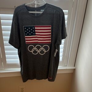 Team Apparel Dark Gray Olympic Flag Tee